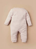 Juniors pink bunny openfeet sleepsuit