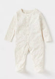 Juniors all over stars printed & pink ribbed sleepsuits (set of 2)