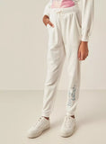 Juniors feeling cute white jog pants