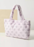 Barbie lilac heart plush handbag