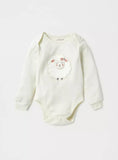 Juniors sheep embroidered bodysuit & pyjama set (set of 2)