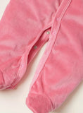 Juniors hot pink penguin fleece hooded sleepsuit (Winter)