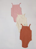 Juniors Multicolor sleeveless bodysuits (pack of 3)