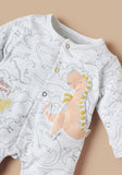 Juniors hello there dino applique sleepsuit