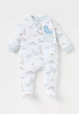 Juniors dino embroidered pocket sleepsuit