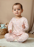 Juniors all over spotty sleepsuit (set of 2)