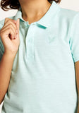 Juniors sky blue boys polo tshirt (Summer)
