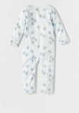 Juniors lion embroidered blue pastel sleepsuit