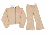 Nike beige zipped pullover & pants (set of 2) (Winter)