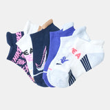 Nike Logo printed multicolor socks (pack of 6)