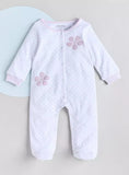 Juniors flower embossed sleepsuits (set of 2)