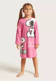 Juniors PEANUTS Pink Fullsleeves Long Tshirt NEVER GIVE-UP YOUR DREAMS (Winter)