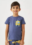 Juniors lion taxi bus printed shirt & pyjama set (Set of 2) (Summer)