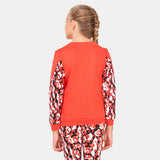 Puma orange printed girls sweatshirt (winter)