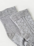 Giggles grey Ankle Length Socks (set of 2)