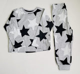 Matalan grey all over stars shirt & Pyjama set (set of 2)