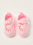 Juniors Textured Pink Booties