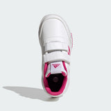 Adidas Solid White Shoes With Pink Logo (Box Packaging)