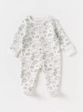 Juniors Hippo & turtle padded sleepsuit (winter)