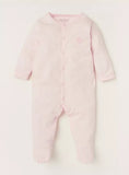 Juniors pink solid embroidered sleepsuit