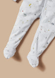Giggles animals printed zipped sleepsuit