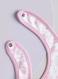 Juniors pink & white floral bib