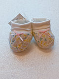 Juniors floral bow booties