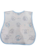 Juniors All over elephant printed bib(waterproof)