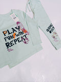 Juniors Play fun with repeat shirt & Pyjama set (set of 2)