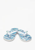 Lee cooper men blue abstract flip flop slides