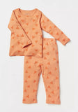Juniors orange triangle shirt & Pyjama set (set of 2)