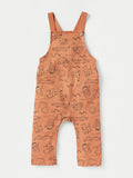 Juniors all over animals printed dungaree (set of 2)