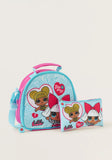 Juniors Lol glow surprise lunch bag, pencil case & lunch box with strap (set of 3)