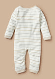Juniors stripe openfeet sleepsuit