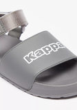 Kappa grey sandals with hook and loop closure