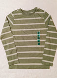 Juniors green stripe Fullsleeves tshirt