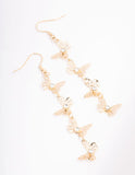 Lovisa golden butterfly Long earrings (Jewellery)
