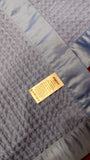 Giggles navy waffle blanket