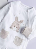 Giggles hamster embroidered sleepsuit