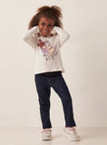 Juniors girl & unicorn printed Fullsleeves tshirt