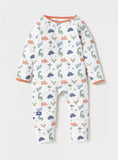 Juniors all over dino & tree printed openfeet sleepsuit