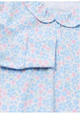Matalan Fullsleeves Closedfeet Floral Print Zipper Sleepsuit