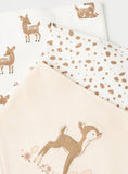 Juniors dear print bandana bib(set of 3)