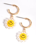 Lovisa smiley pearl earrings (Jewellery)