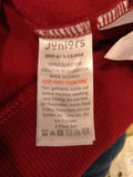 Juniors red fleece colorblock pullover (Winter)