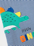 Juniors dino applique sleeping bag