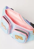 Barbie Blue Sequinned Waist Bag with Adjustable Strap and Buckle Closure