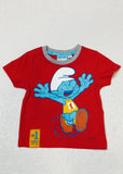 Smurfs printed red tshirt (Summer)