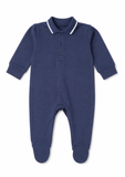 Matalan navy collared sleepsuit