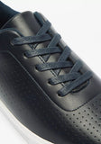 LBL dark perforated lace up shoes